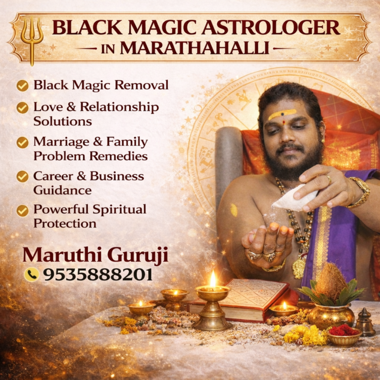 Black magic astrologer in Marathahalli Bangalore Maruthi Guruji performing spiritual ritual for love, marriage and protection solutions