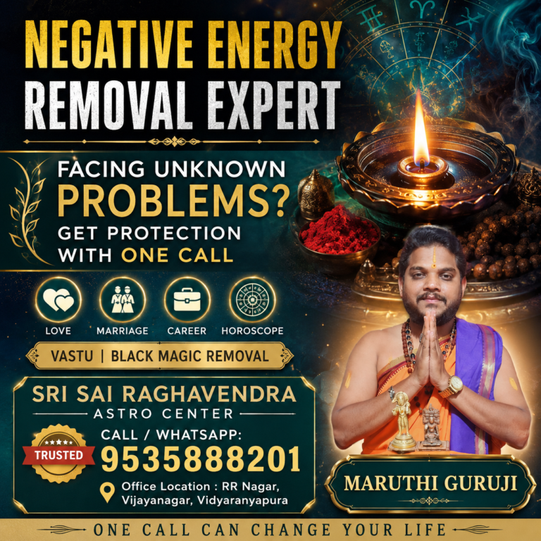 Negative Energy Removal in Bangalore by Maruthi Guruji | Sri Sai Raghavendra Astro Center